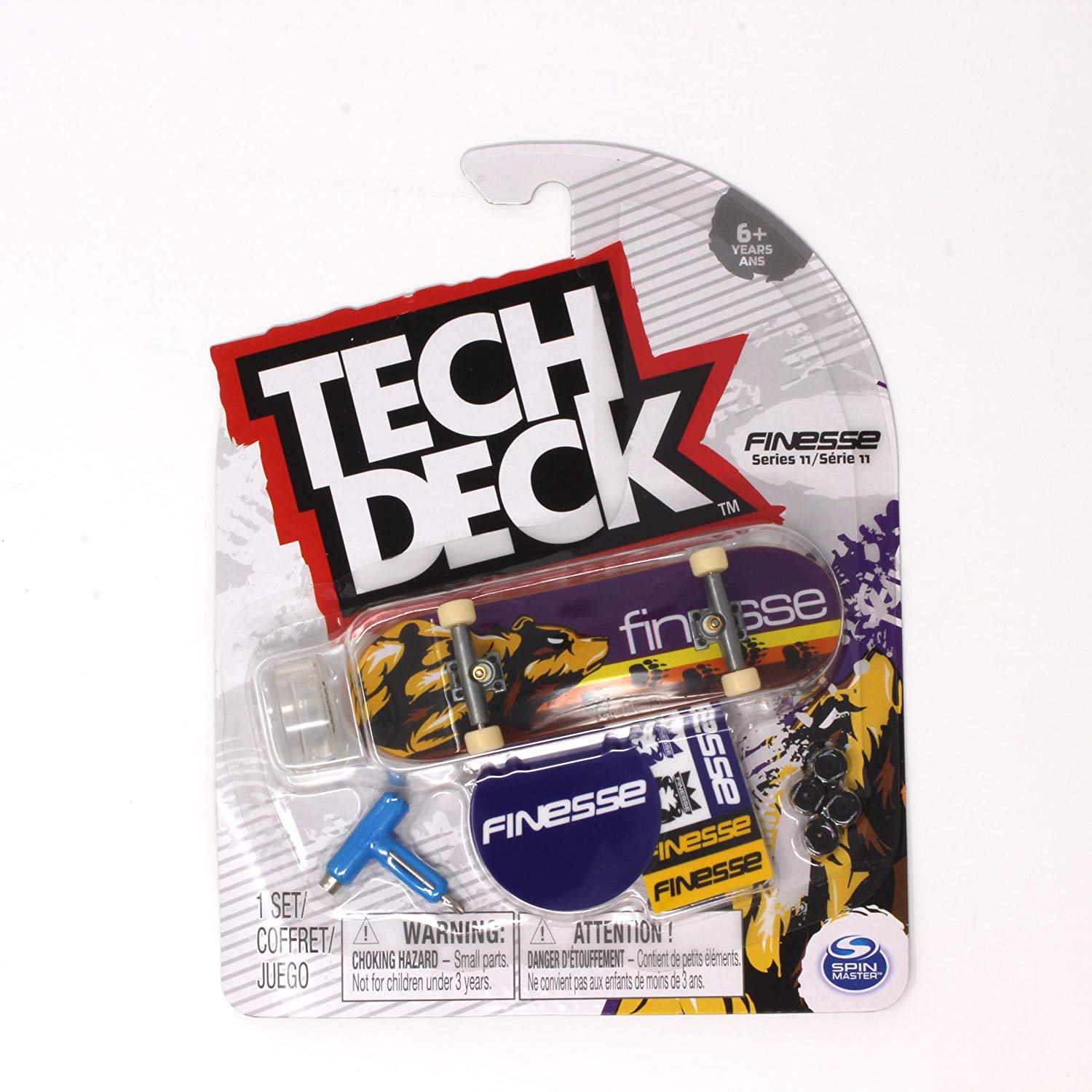 Tech Deck Mini Fingerboards Finesse Skateboards Series 11 Grizzly Bear