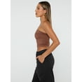 thumbnail image 4 of Women's Strapless Bandeau Double Layered Basic Casual Tube Top, 4 of 6