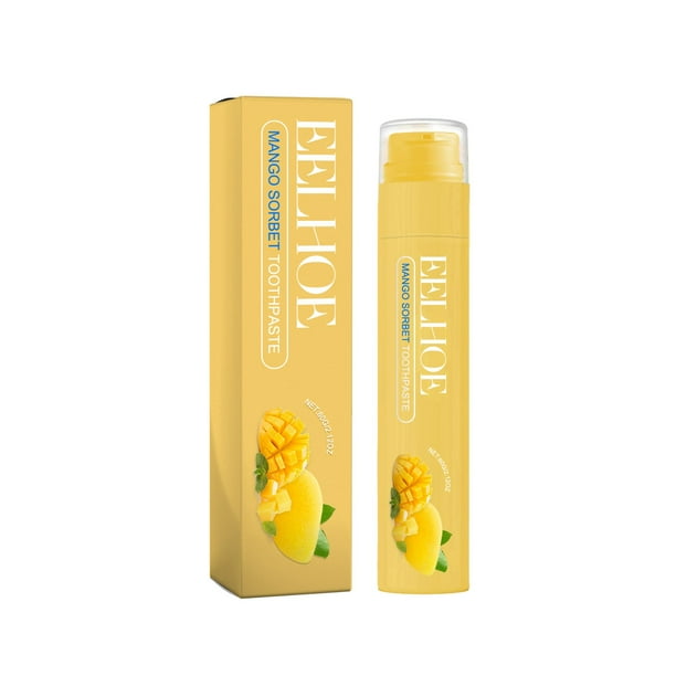 Xihbxyly Pasta Dental de Frutas, Gel Refrescante de Menta, Blanquea Los Dientes y Elimina Manchas, Limpieza Bucal Profunda, Uso Diario para Un Aliento Fresco, Apto para Adultos.