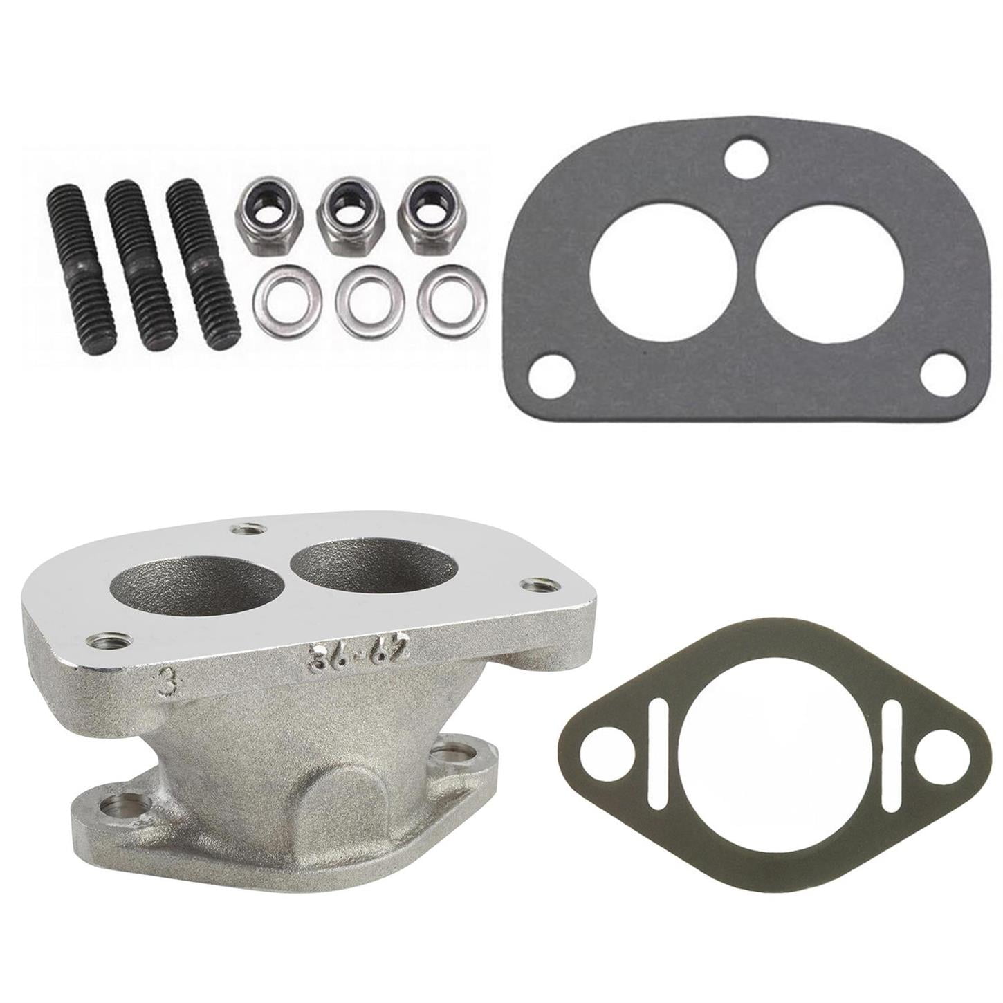 GM '3662 L6 2Bolt to Stromberg 3Bolt Carb Adapter Kit