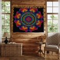 thumbnail image 3 of Mandala Wall Tapestry Psychedelic Bohemian Floral Pattern Wall Hanging for Bedroom Living Room Office 30 x 40 Inches, 3 of 6