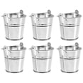thumbnail image 1 of 6Pcs Mini Metal Buckets with Handles Iron Chip Fry Serving Buckets Flower Pot Vase, 1 of 4