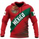 thumbnail image 4 of Sudadera con capucha para hombre y mujer, con estampado 3D de la bandera nacional de México, informal, de gran tamaño, popular, a la moda, para otoño, 4 of 5