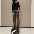 thumbnail image 3 of Bovemsi Tights for Women Lolita With Bows Cute Mesh Halloween Stockings 80S 90S Female Girls Gothic Lace Leggings Black Tights, 3 of 3