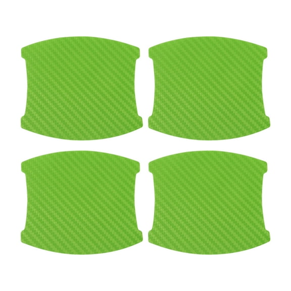 Unique Bargains 3D Car Door Handle Scratch Protector, 90x100mm Car Door Handle Protective Film Green, 4 Pcs