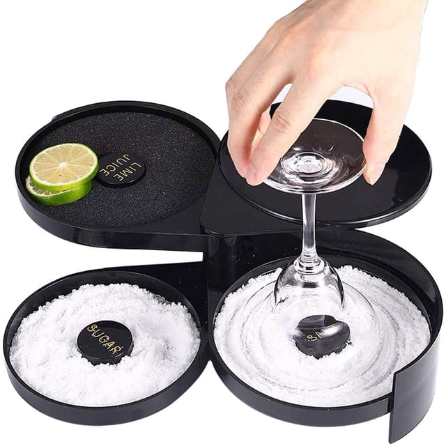 Barra con borde de cristal de 3 niveles para margaritas y cócteles TonJin