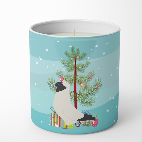 Nun Pigeon Christmas 10 oz Decorative Soy Candle 3.25 in x 3.75 in