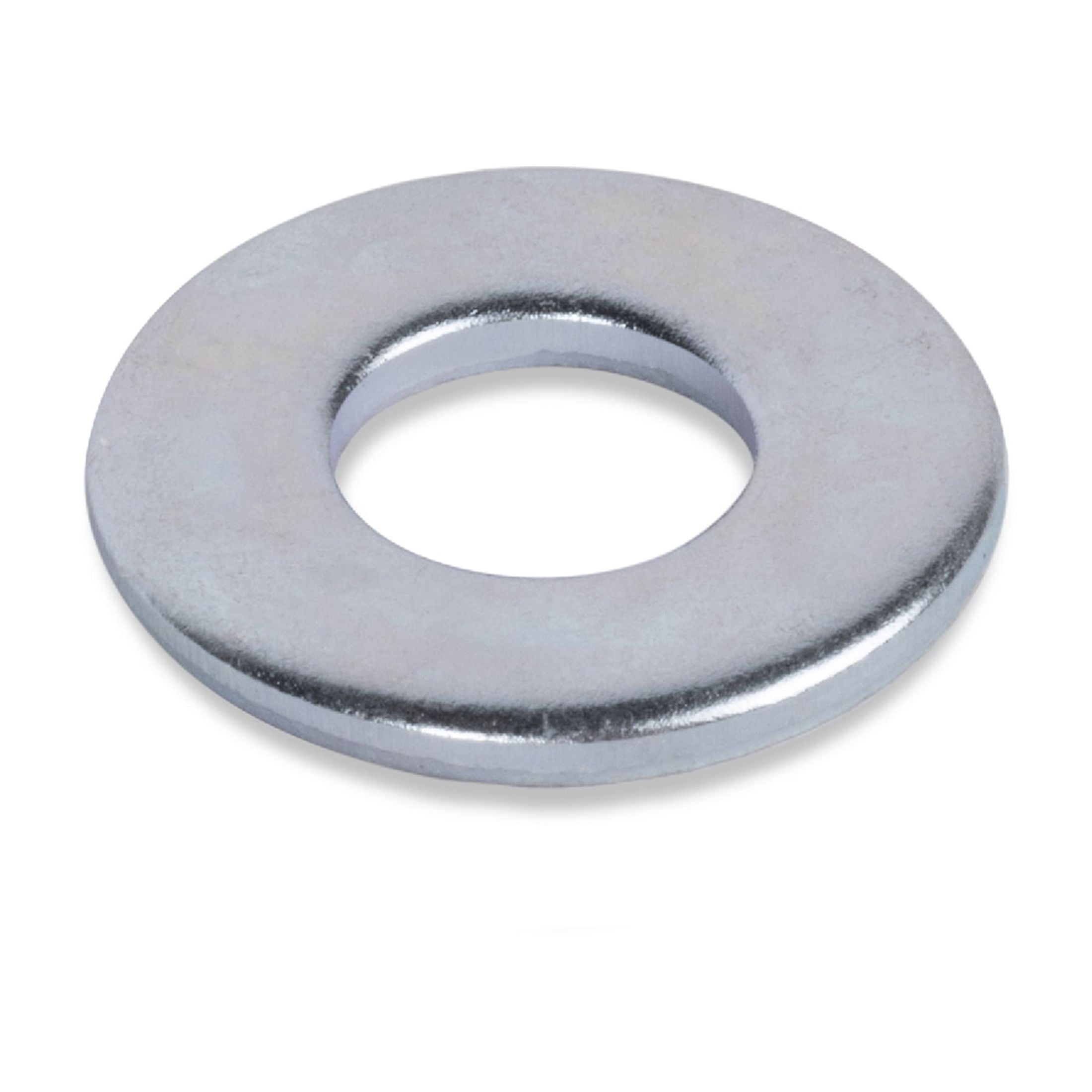 (5 pack) Hillman Flat Washers, 3/8", Steel, Zinc Finish, USS Washers, Silver, 15 pack