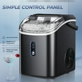 thumbnail image 3 of Simzlife 35lbs/24H Nugget Ice Maker Countertop,Portable Ice Maker Machine with Auto-Cleaning, Black, 3 of 10