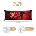 thumbnail image 3 of Fotbe Black Spider Web With Spiders Funda para Almohada Corporal con Diseño, Funda de Microfibra Ultrasuave de 20x54 Pulgadas, Ropa de Cama Elegante, 3 of 7