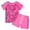 A, variant on KYAIGUO 5-12T Kids Toddler Rash Guard Swimsuits Set for Girls 2 Piece Short Sleeve UPF50 Sun Protection Swimwear Bathing Suit