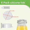 thumbnail image 5 of 6 Pack Silicone Bottle Caps Multipurpose Milk Bottle Caps for Milk and Beverages Offering Perfect Seals and Reusability, 5 of 7