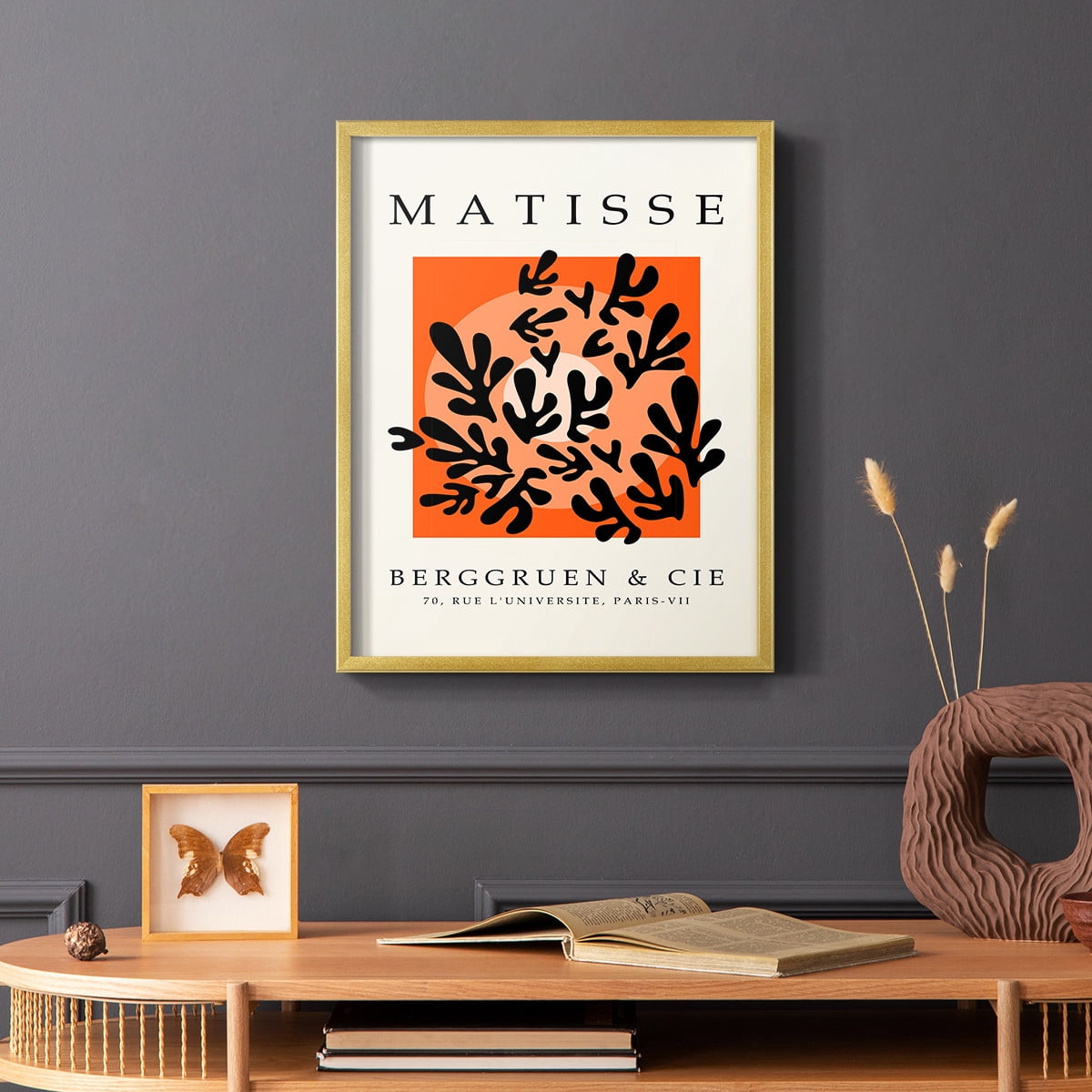 Matisse CCCXXIV in Gold Solid Wood 11 x 14 Framed Print