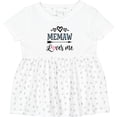 thumbnail image 3 of Inktastic Memaw Grandma Loves Me Girls Baby Dress, 3 of 5