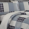 thumbnail image 2 of Eddie Bauer Camino Island Collection , Couvre-Lit Réversible en Coton 100 %, 2 Pcs, Prune, Jumeau, 2 of 2