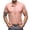 Pink, variant on T-Shirt for Men Summer Workout Short Sleeve Mens Tops Soft Loose Button Plain Leisure Pink Tops