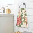 thumbnail image 3 of Yayeee 100% Cotton Hand Towels for Bathroom 16" x 28" Soft Absorbent Kitchen Towel, Retro Christmas Holly, 3 of 7