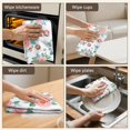 thumbnail image 5 of 4 Pcs Pioneer Flower Floral Print Pattern Funny Kitchen Towels, Microfiber Dish Towels, Kitchen Tea Towels Set 18" X 26", 5 of 6