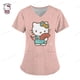 thumbnail image 3 of Uniformes médicos de Hello Kitty para mujer, camisetas de enfermera con estampado de dibujos animados de Hello Kitty, uniforme de novio para mascotas, ropa de cuidado de manga corta, 3 of 5
