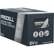 Duracell, DURPC1604BKDCT, Procell Constant Power Alkaline 9V Battery Boxes of 12, 6 / Carton, Black,Copper