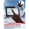 thumbnail image 2 of 3 Pairs Womens Gloves Winter Touchscreen Texting Phone Windproof Gloves Fleece Lined Cold Weather Warm Gloves, 2 of 7