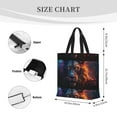 thumbnail image 3 of Pofeuu Forest Cool Lion Print Tote Bag for Women,Hobo HandBags with Zipper,Large Capacity Casual Shoulder Handbags with Inner Pockets, 3 of 7