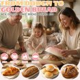 thumbnail image 5 of Ktaxon 5QT Enameled Cast Iron Dutch Oven with Upgraded Textured Handles, Candy-Shaped Sourdough Bread Baking Pot, Oven Safe to 500°F, Sunset Pink, 5 of 14