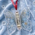 thumbnail image 4 of Christmas Cash Gift Ornament, Plastic Butterfly Design D Cash Gift Holder, with Hanging Ribbon for Xmas Tree Wreath and Garland, 4 of 5