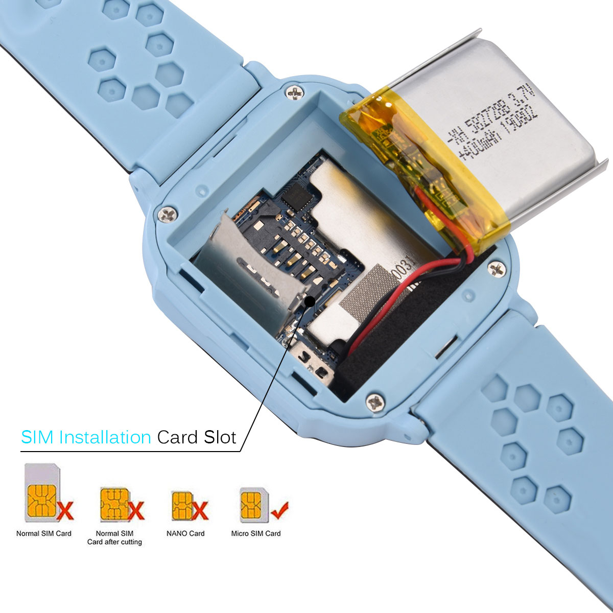 Topchances Kids Smart Watches with Tracker Phone Call for Boys/Girls, Digital Wrist Watch, Sport Smart Watch, Touch Screen Cellphone Camera Anti-Lost SOS Learning Toy for Kids Gift
