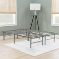 thumbnail image 2 of Linon Lowell Full Folding Platform Mattress Base in Grey Powder Coated Steel, 2 of 13