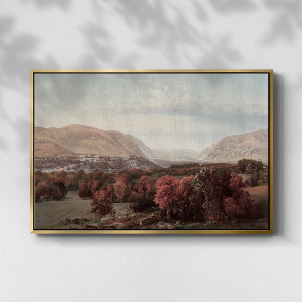 Vintage Animal Print-XVI By Wexford Home Framed in Gold Wood Gallery Wrapped Canvas 17 in. x 25 in.