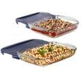 thumbnail image 2 of Anchor Hocking 4-Piece Rectangle Glass Bakeware Set with 2Qt and 3Qt Dishes and Lids, 2 of 10