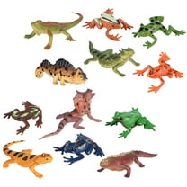 Eease 3 Sets Forest Animal Figurines Realistic Rainforest Woodland Animals Toy Set Animal Statues