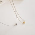 thumbnail image 7 of Golden Little Love Simple Necklace Temperament Clavicle Minority Chain V2M2, 7 of 7