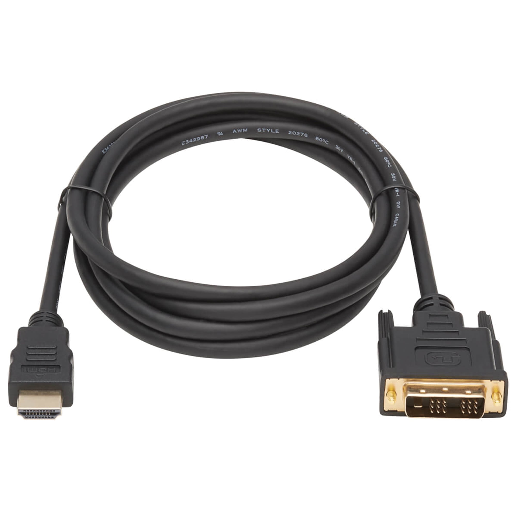 Tripp Lite HDMI to DVI Cable Adapter, DVI-D Connector, 1920x1080 (1080p),  F/M (P130-000),Multicolor