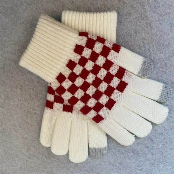 Dxzfnsa Winter Gloves for Women - Touchscreen Gloves for Women Cold Weather, Fashion Knit Mittens Warm Winter Gloves Gift for Women Christmas Gifts