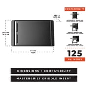 Masterbuilt Griddle Insert - compatible with: AutoIgnite, 600, and XT