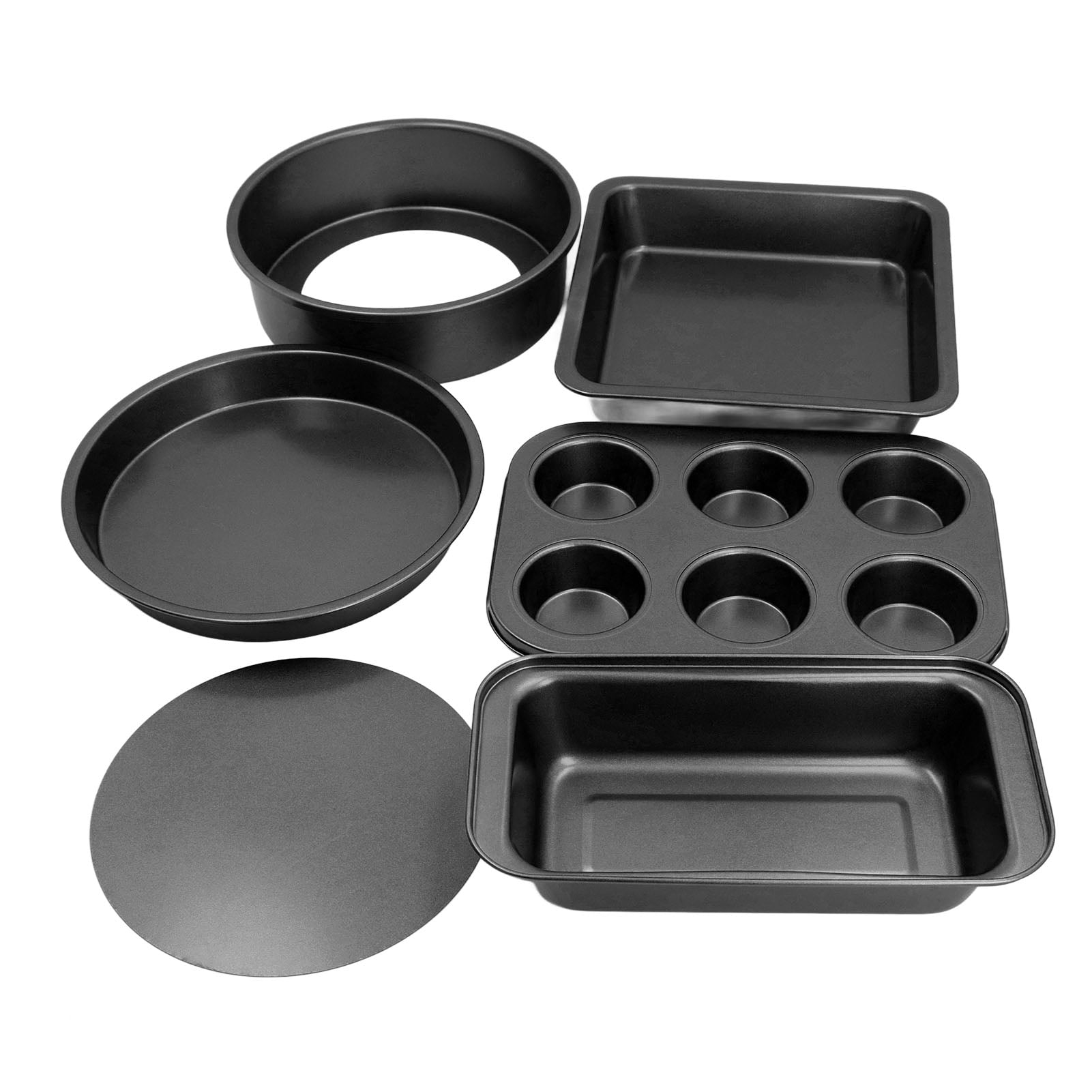 6Pcs Baking Mould Set, Bottom Cake Mould Hole Box Pizza Grill