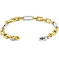 thumbnail image 2 of Pompeii Men's Figaro 14k Gold (33gram) or Platinum (53gram) 6.5mm Link Bracelet 8.75" (,), 2 of 3