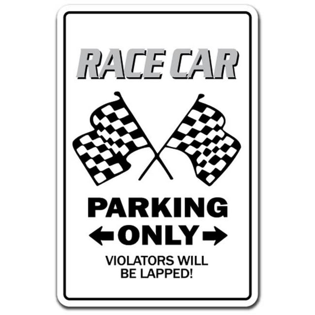 SignMission D-6-Z-Race Car 6 x 9 in. Race Car Decal - Racing Drag Strip Midget Auto Nascar Driver Track