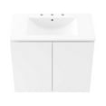 thumbnail image 3 of Modway Bryn Meuble-Lavabo de Salle de Bain Mural 30 Pouces Blanc Blanc, 3 of 9