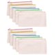 thumbnail image 1 of Bolsa para manualidades DIY en blanco, estuche de lona para lápices, bolsa de cosméticos de lona para maquillaje, bolsa de aseo de viaje multiusos, bolsas con cierre, 10 Uds., 1 of 7