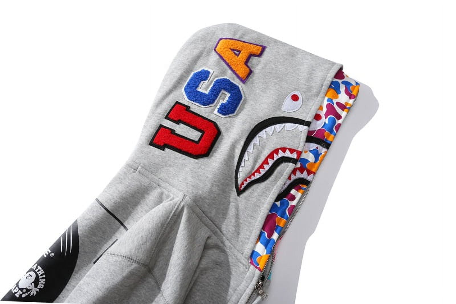 Bape several shark emblem pullover