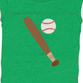 thumbnail image 4 of Inktastic Baseball Bat and Ball Boys or Girls Baby Bodysuit, 4 of 5