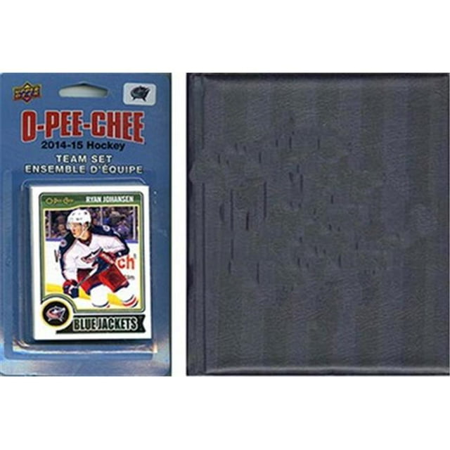 CandICollectables 14BLJACKETSTS NHL Columbus Blue Jackets 2014 Ensemble d'Équipe O-Pee-Chee & un Album de Rangement