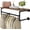29.1in/74cm, variant on Clothes Rack with Top Shelf, 43.3in Industrial Pipe Wall Mounted Garment Rack, Space-Saving Display Hanging Clothes Rack, Heavy Duty Detachable Multi-Purpose Hanging Rod for Closet Storage
