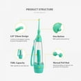 thumbnail image 2 of Manual Air Pressure Teeth Cleaner,Cordless Water Flosser,Portable Oral Irrigator,Travel Handheld Teeth Pick Cleaner, 2 of 6