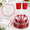 Clear Red, variant on Liyh 350 Plastic Dinnerware Set For 50 Guests - White