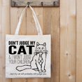 thumbnail image 4 of Don't Judge My Cat Tote Bag by Pet Studio Art, 4 of 4