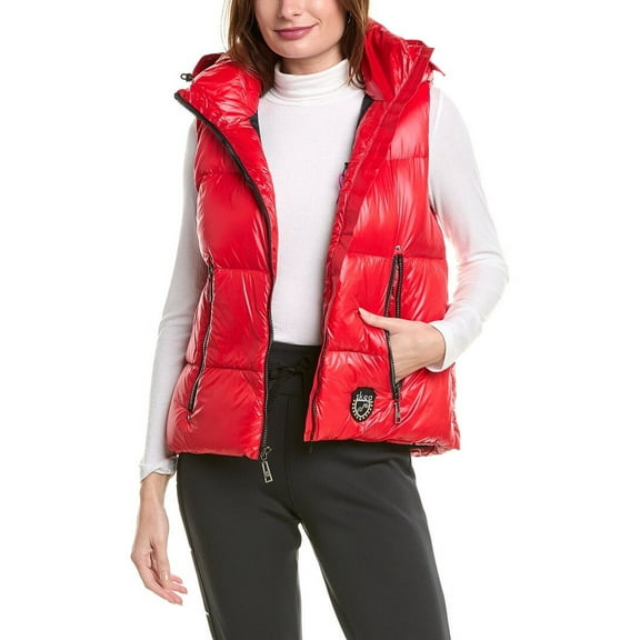 SKEA womens Mary Ultra Puffy Vest, 6, Red